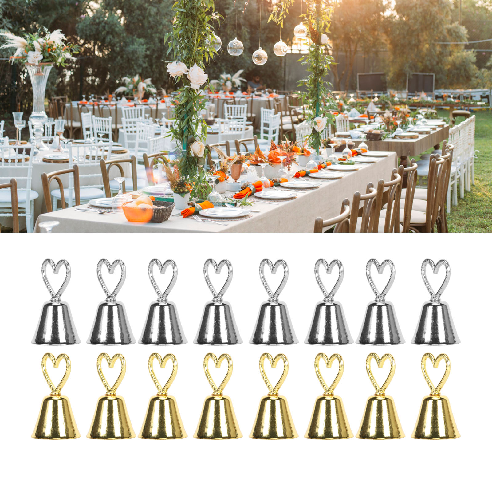 Table Number Gold - Porta Tarjetas de Lugar Dorados Hechos