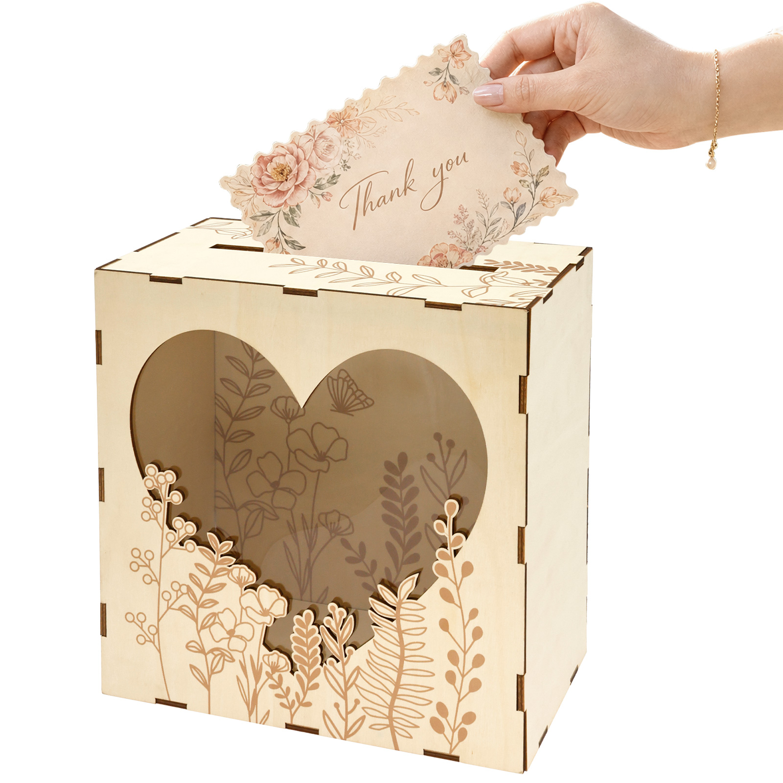 Wedding Card Box - Caja de Madera para Tarjetas de