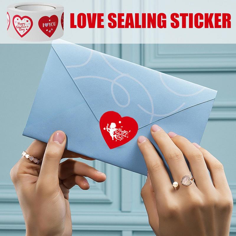 Wedding Envelopes - Rollo de pegatinas de corazón para