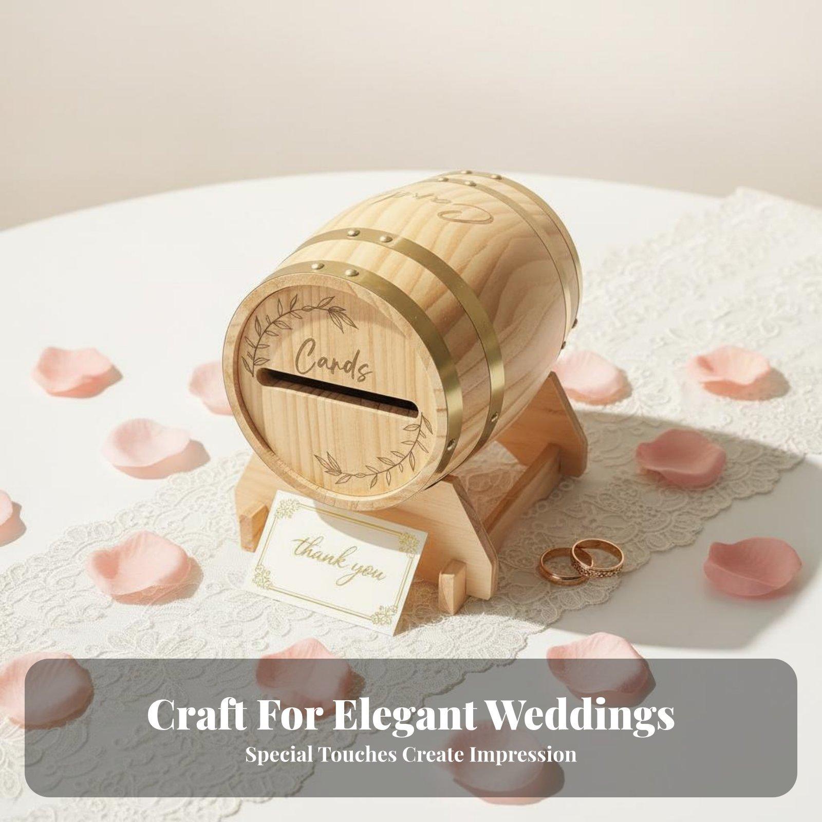 Caja de madera grande para tar - Wedding Card Box reseña y precio