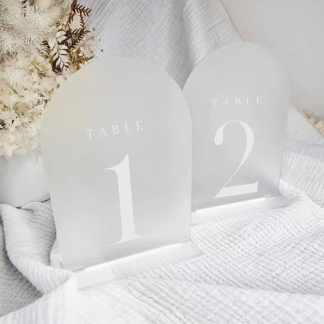 Números de Mesa Acrílicos con  - Table Number Gold reseña y precio