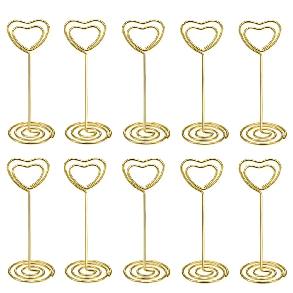 10 Uds. Portatarjetas con form - Table Number Gold reseña y precio