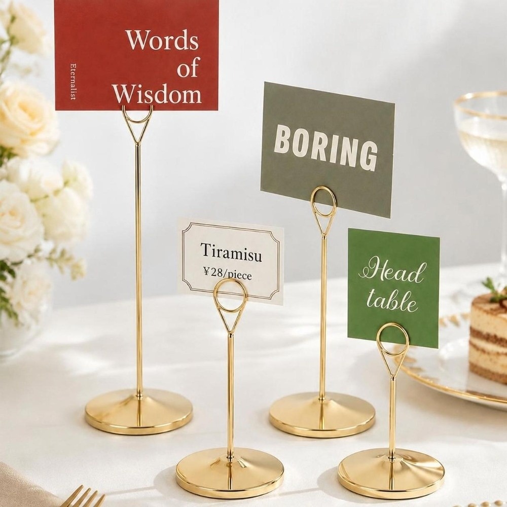 Porta Números de Mesa Metálico - Table Number Gold reseña y precio